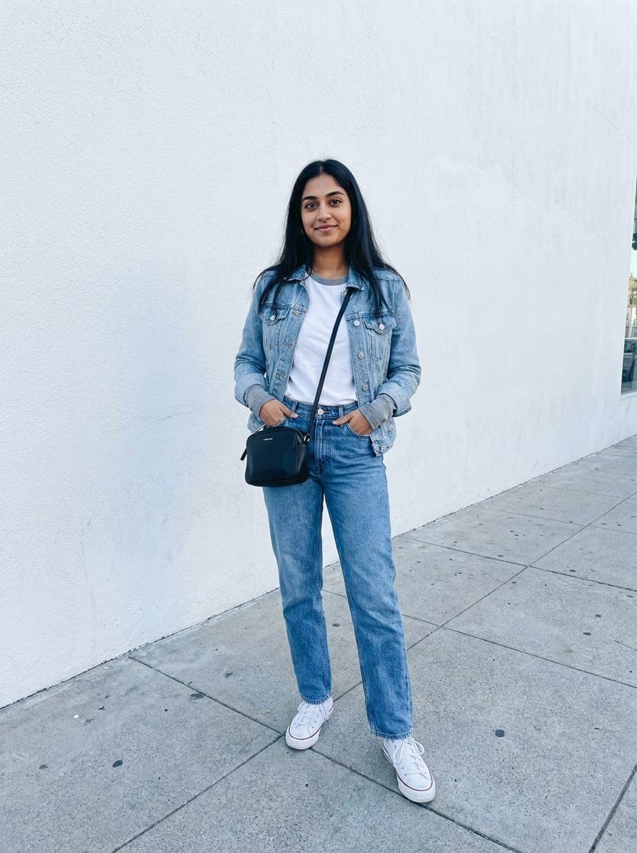 Casual outfit, full body, members-only preview