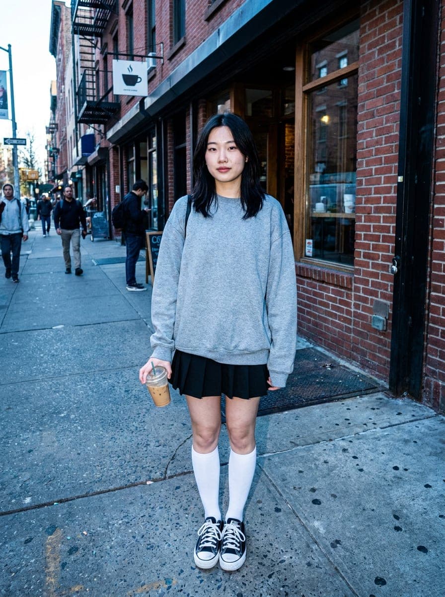 Weekend outfit, full body, members-only preview